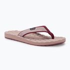 Lizard Way women's flip flops plain amaranth red