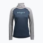 Women's thermal active sweatshirt SCOTT Defend Merino High Neck light grey melange/dark blue