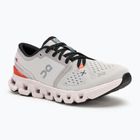 Women's running shoes On Cloud X 4 silver/flame