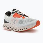Women's On Cloudstratus 3 white/sand running shoes