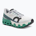 Men's On Cloudmonster Hyper white/mint running shoes