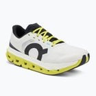Men's On Cloudflow 5 white/lime running shoes