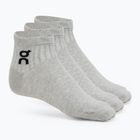 Socks On Running Logo Sock Mid 3 pairs heather gray
