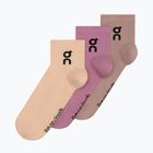 Socks On Logo Sock Mid 3 pack sherbet/rhodonite