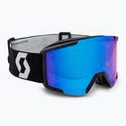 Ski goggles SCOTT Shield mineral black/white/amp iluminator blue chrome