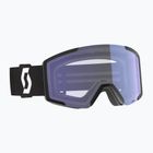 Ski goggles SCOTT Shield mineral black/white/amp iluminator blue chrome