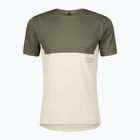 Men's running top SCOTT Endurance Tech hay green/cotton white