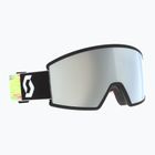 Ski goggles SCOTT Ambit black/neon yellow/amp white chrome