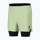 Men's running shorts SCOTT Hybrid Endurance Tech acid yellow/black