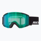 Ski goggles SCOTT Shield black/amp green chrome