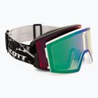 Ski goggles SCOTT React Light Sensitive granite black/white/amp red chrome