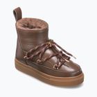 Women's snow boots INUIKII Full Leather Gloss brown