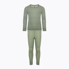 Children's thermal underwear ODLO Active Warm Eco Long steel grey melange/matte green