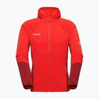 Men's sweatshirt Mammut Taiss ML Hooded mammut red/dark mammut
