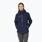 Women's rain jacket Mammut Linard HS Thermo Hooded Jacket Women marine