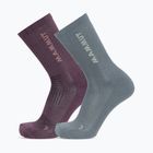 Socks Mammut Multisport Crew Socks 2 pack paloja/strata