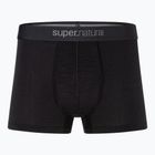 Men's thermal boxer briefs super.natural Tundra 175 2 pairs jet black/jet black