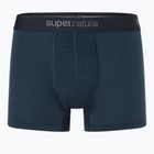 Men's thermal boxer briefs super.natural Tundra 175 2 pairs blueberry/blueberry