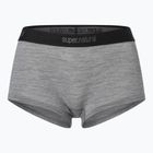 Women's thermal boxer briefs super.natural Tundra 175 Boyfriend Hipster cashmere grey melange