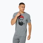 Men's T-shirt super.natural Sailor Tee cashmere grey mel/jet black /high risk red