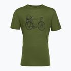 Men's T-shirt super.natural Bicycle Nomad Tee chive/jet black