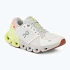 Women's On Cloudflyer 4 white/hay running shoes