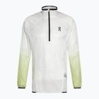Men's On Zero white/meadow running jacket