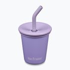 Mug KLEAN KANTEEN Steel Straw Lid 296 ml paisley purple