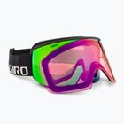Giro Axis black wordmark/emerald/infrared ski goggles