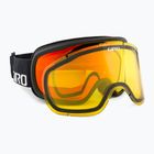 Giro Roam black wordmark/amber scarlet/yellow ski goggles