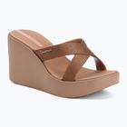 Women's slides Ipanema High Fashion II Slide brown/glitter/pink