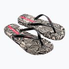 Ipanema Animal Print VI beige/black/pink women's flip flops