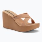 Women's flip-flops Ipanema High Fashion II Slide beige/glitter beige/green