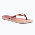Women's Havaianas Slim Palette Glow ballet flip flops rose