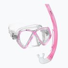 Mares Combo Zephir Junior pink/clear children's snorkel kit