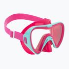 Mares Turtle aqua/pink children's snorkel mask