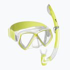 Mares Combo Pirate Neon yellow/white/clear children's snorkel set 411788SF