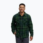 Men's Black Diamond Project Heavy Flannel palm green/anthracite plaid trekking shirt