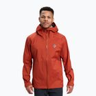 Men's rain jacket Black Diamond Fineline Stretch burnt sienna