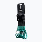 Climbing quickdraw set Black Diamond Hotforge Hybrid Quickpack Set 6 pcs. 12 cm clean green