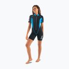 Women's swimming wetsuit SEAC Shorty Ciao 2,5 mm black/blue