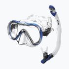 Snorkelling set SEAC Bis Boss + Reverse Dry blue