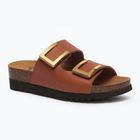 Women's flip-flops Scholl Monterey 2 Straps Ad Med camel