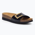 Scholl Monterey Mule Med black women's flip-flops
