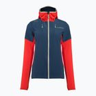 Women's La Sportiva Session Tech Hoody storm blue/cherry tomato trekking sweatshirt
