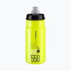 Elite Jet 550 ml yellow fluo/black logo bike bottle