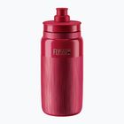 Elite FLY Tex 550 ml cycling bottle amaranth/grey logo