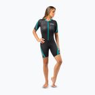 Women's Cressi Playa Shorty 2.5 mm black/aquamarine wetsuit