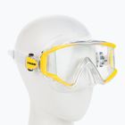 Cressi Liberty Triside SPE yellow/clear diving mask DS450015