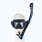 Cressi Quantum + Itaca Ultra Dry snorkel kit black-blue DM405020